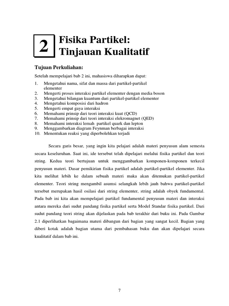 Partikel Elementer dan Quark dalam Fisika | PDF