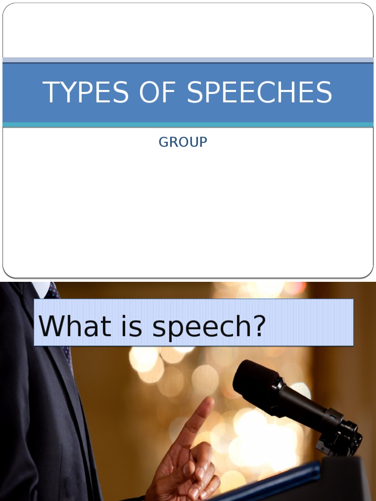 Types of Speeches Persuasion Public Speaking