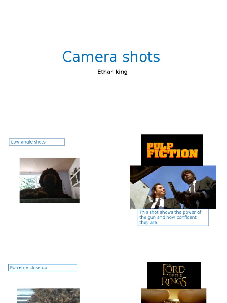 Camera Shots Analysis and Techniques | PDF | History