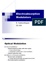 Electroabsorption Modulators: R. Sankaralingam EE 698
