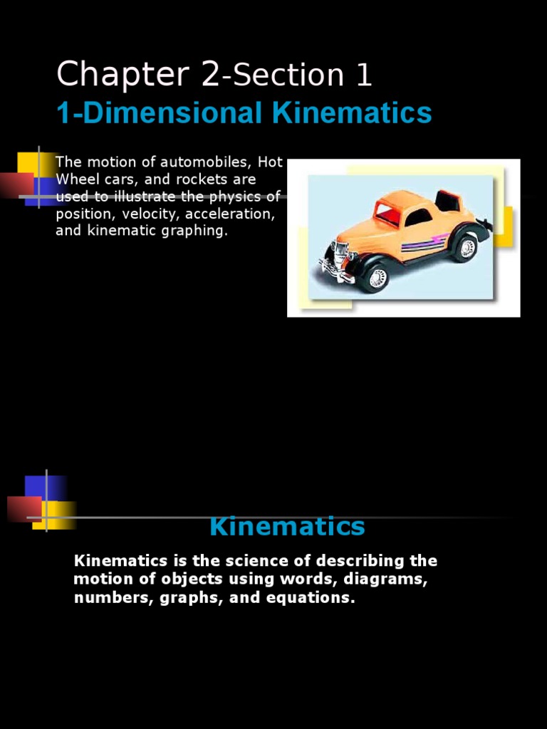 Kinematics: Motion and Displacement Analysis | PDF | Velocity | Speed