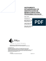 Instrumento Estandarizado de Identificación de Beneficiarios para Programas Sociales