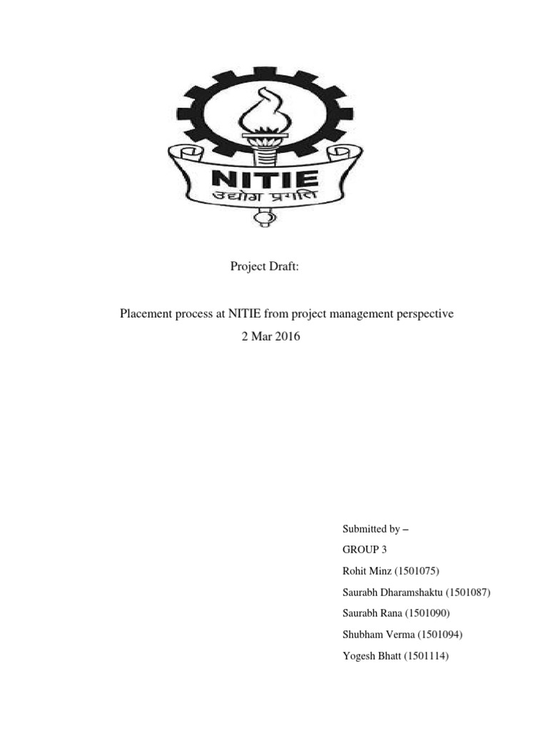 NITIE Placement Process Overview | PDF | Internship | Job Hunting