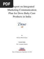 Download A Report on Integrated Marketing Communication Plan for Dove Baby Care Products in India by Sukanya Bhattacharjee SN324543378 doc pdf