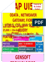 Odata, Netweaver Gateway, Fiori Html5, CSS, Java Script & Jquery