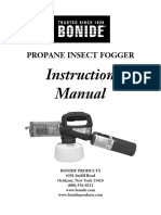 Instruction Manual: Propane Insect Fogger