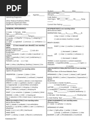 Patient Data Sheet