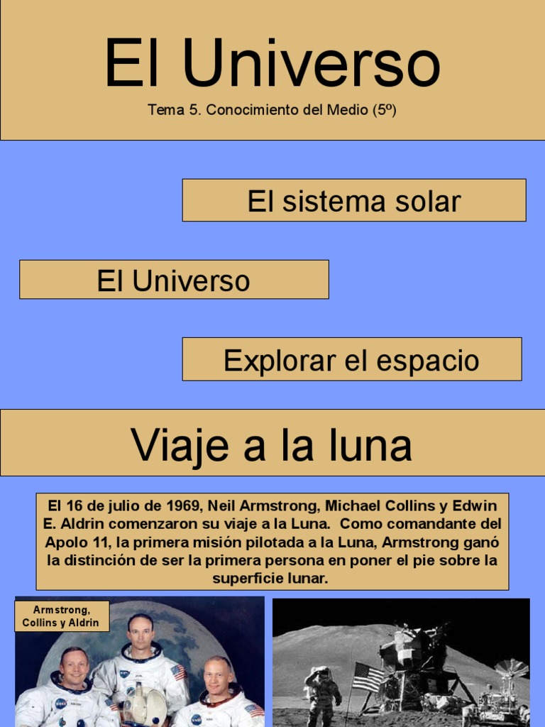 La Tierra y El Universo | PDF | Exploración espacial | Planetas