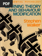 Learning Theory and Behaviour Modification