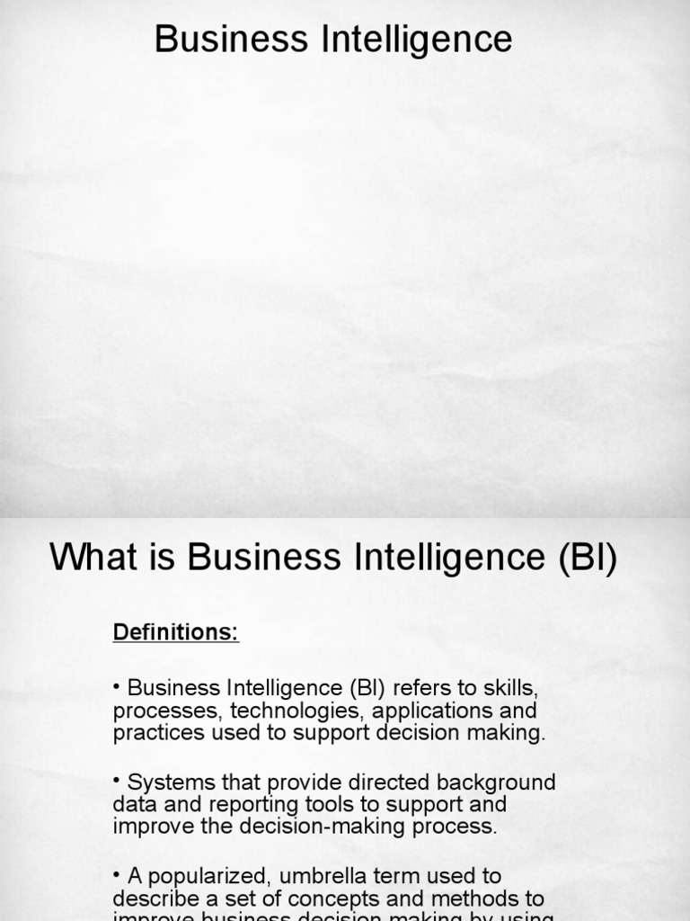 Bi Analytics | PDF | Business Intelligence | Analytics