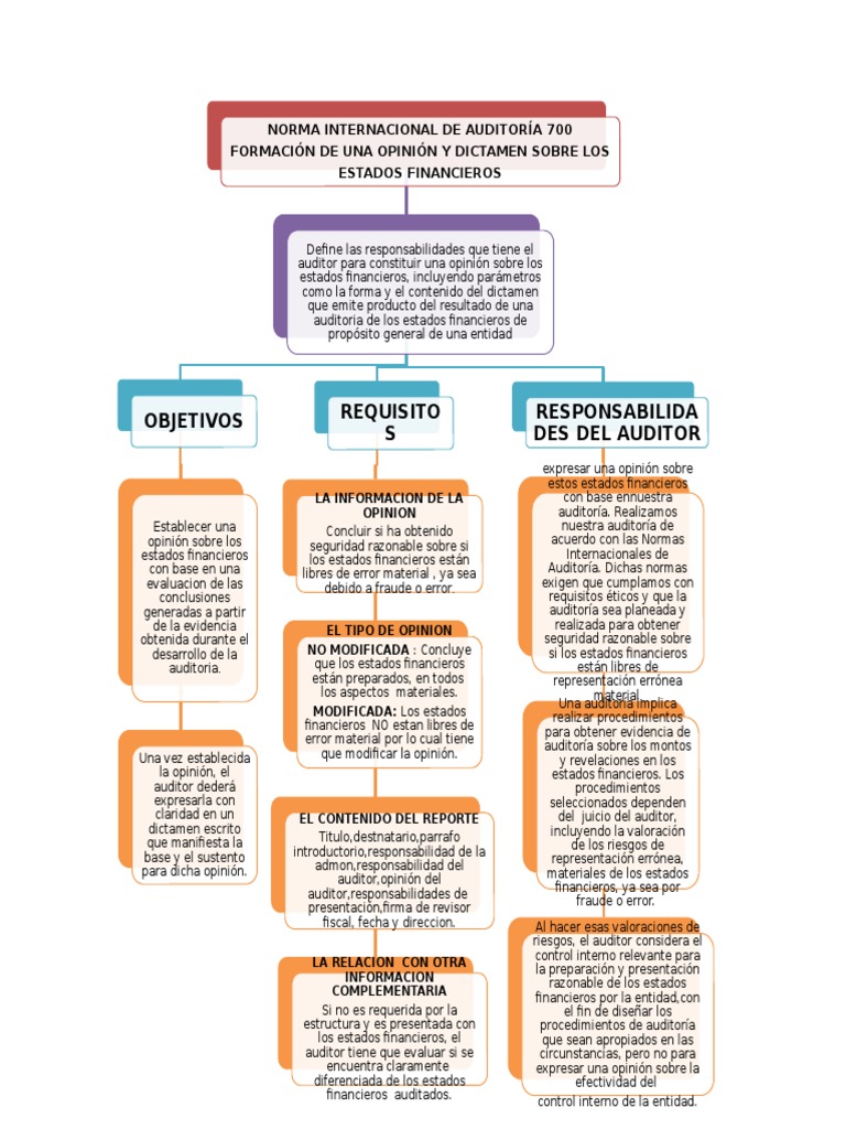 Mapa Conceptual NIA 700 (1) Contralor Certeza