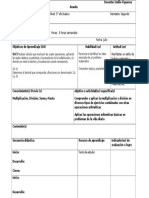 Planificación 5° Básico Mátematica Julio