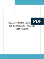 Regalmento de La Ley de Cooperativas de Honduras