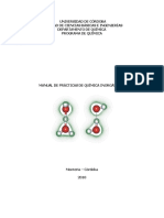 Guías de Laboratorio de Química Inorgánica I. MODIFICADO 2010