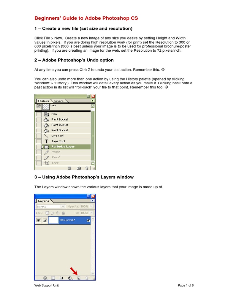 Beginners Guide To Photoshop | PDF