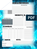 Cyber Character Sheet 2