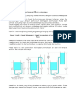 Pengertian Dan Cara Cepat Mencari Head Pada Pompa