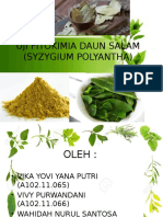 Uji Fitokimia Daun Salam (Eugenia Poliantha)