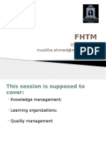 Session 6 - Knowledge Management, Learning Organisations