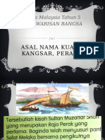 Asal Nama Kuala Kangsar, Perak