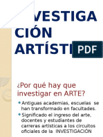 La Investigación Artística Diapositivas