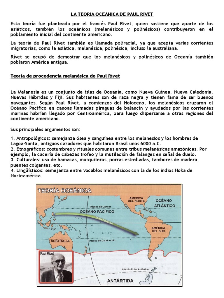 La Teoría Oceánica de Paul Rívet