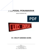 LED DISPLAY RUNNING TEKS