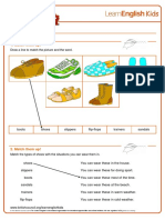 Worksheets Shoes v2