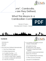 "Slums", How Are They Defined & What This Means in A Cambodian Context 012016