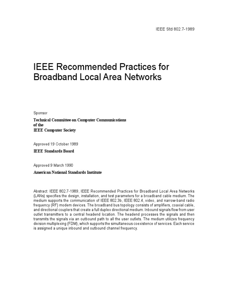 802 7 1989 PDF Cable Television Broadband