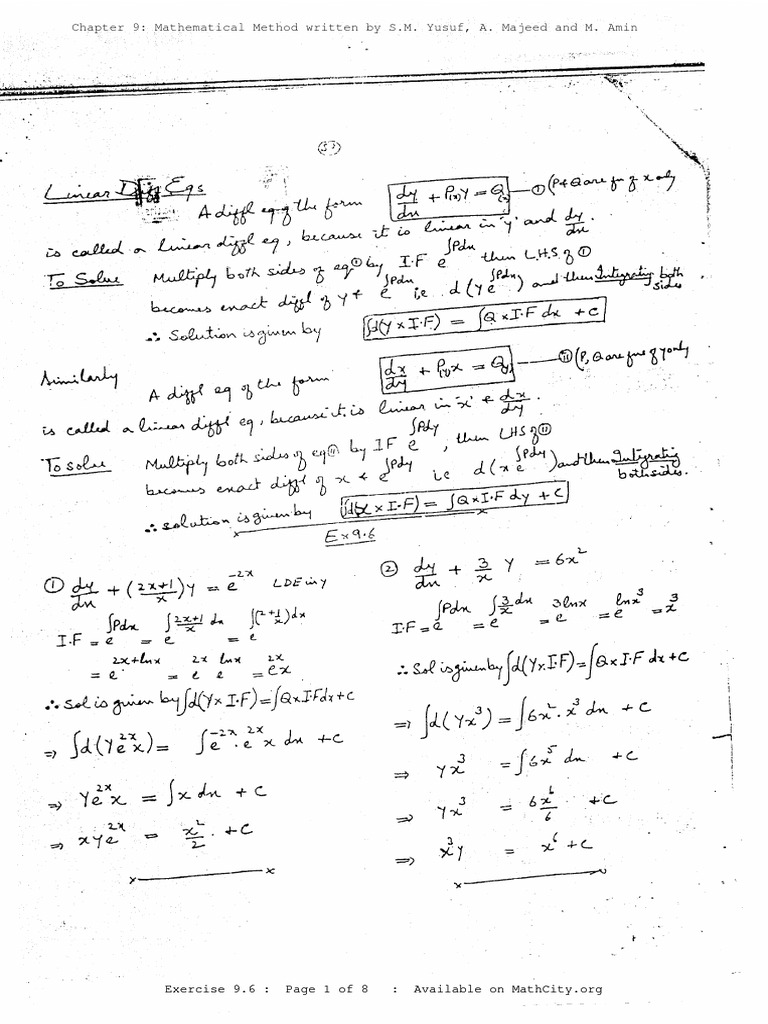 Chap 09 Solutions Ex 9 6 Method PDF | PDF