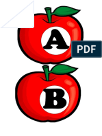 Apple and Caterpillar Alphabet