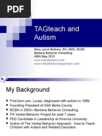 TAGteach and Autism - Blue