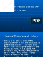 Relations of Political Science with other social sciences
