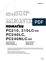 PC240LC, 240NLC-6K - K32001 and - Up PC210, 210LC-6K - K32001 and upEEBD001801