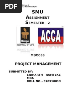 Download MB0033 PROJECT MANAGEMENT by R Sidharth SN32461068 doc pdf