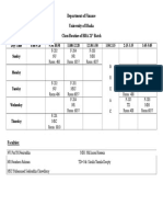 2nd Year 1st Semester Routine