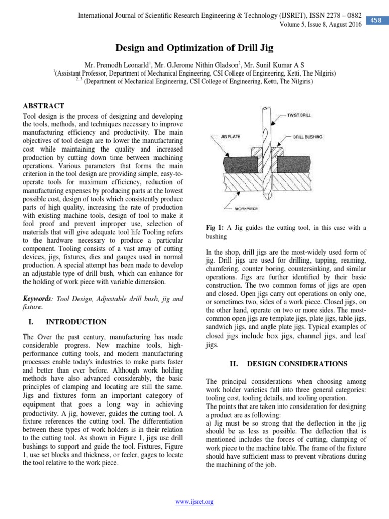 Drill Jig Design and Optimization | PDF | Strength Of Materials ...
