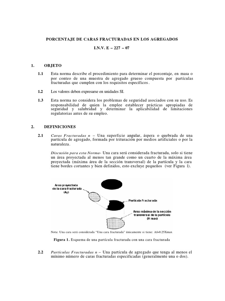 Norma INV E-227-07 PDF | PDF | Masa | Naturaleza