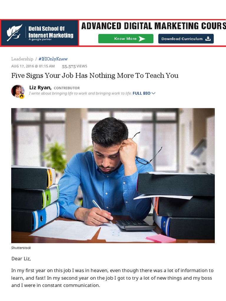 Is It Time To Change Job PDF