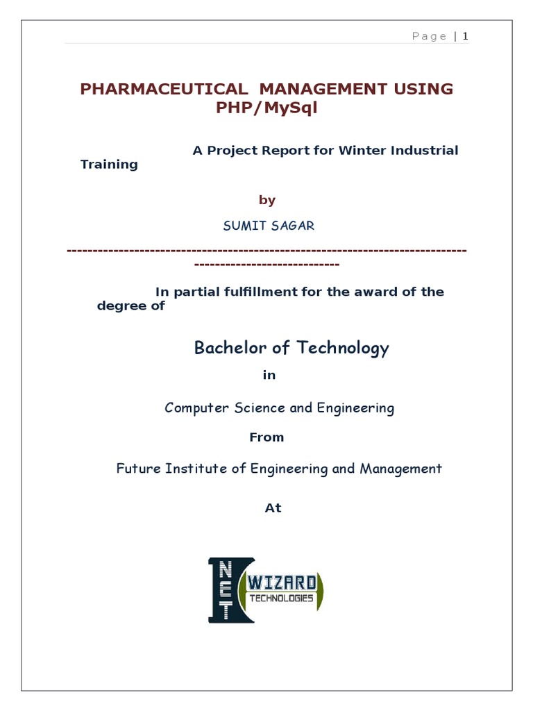 Pharmaceutical Management Software Project | PDF | Pharmacy | Php