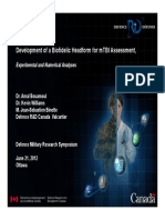 Development of A Biofidelic Headform For mTBI Assessment,: Experimental and Numerical Analyses