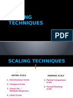 Scaling Techniques