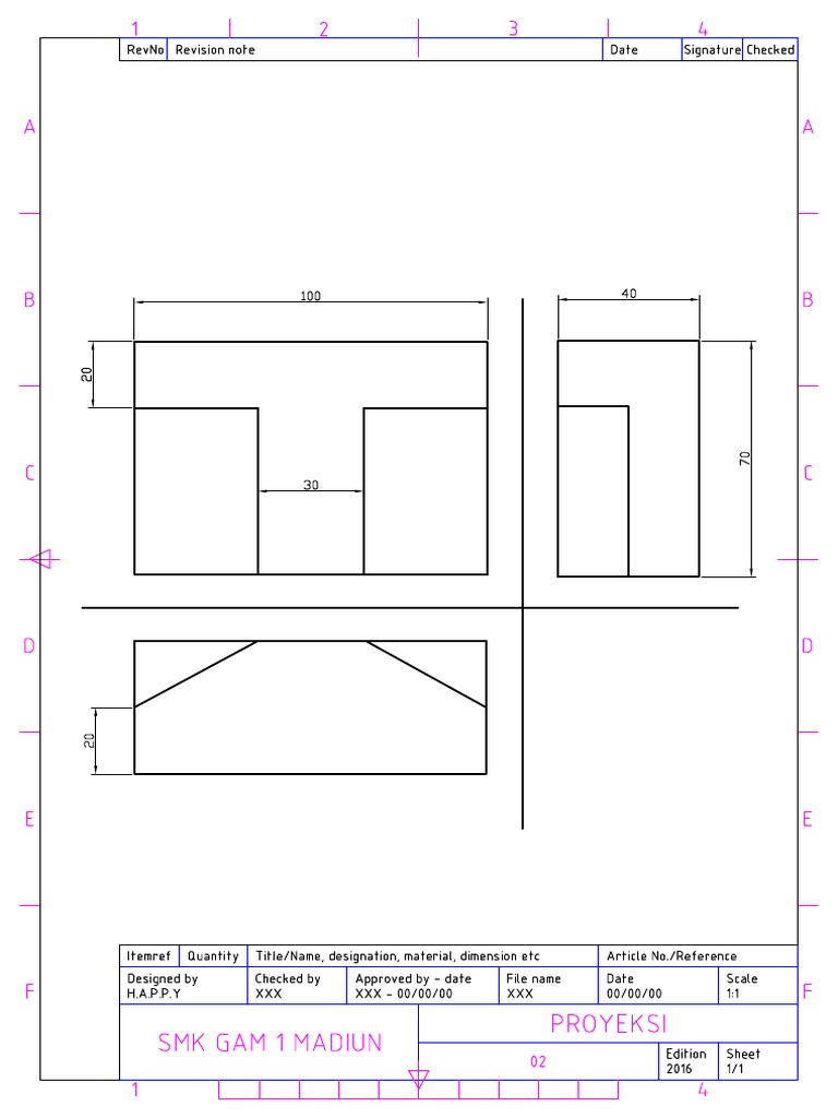 Gabungan Jobsheet Cad 2d | PDF