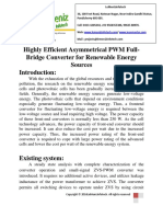 Highly Efficient Asymmetrical PWM Full-Bridge Converter For Renewable Energy Sources