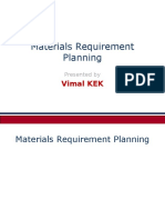 Materials Requirement Planning