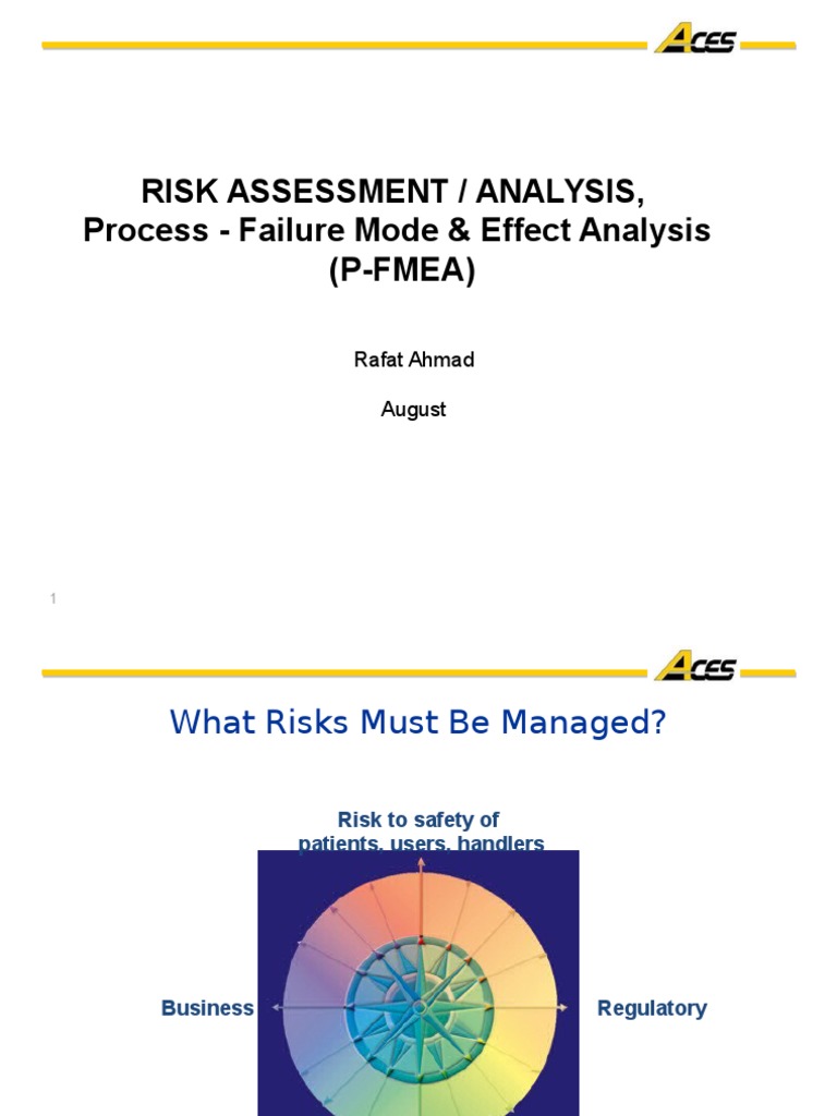 P-FMEA Risk Assessment Guide | PDF | Risk Management | Reliability ...