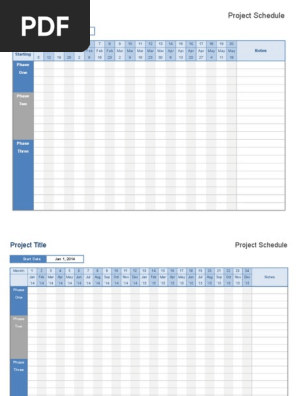 Project Schedule