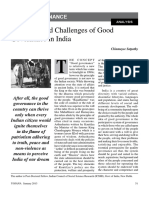 Initiatives and Challenges of Good