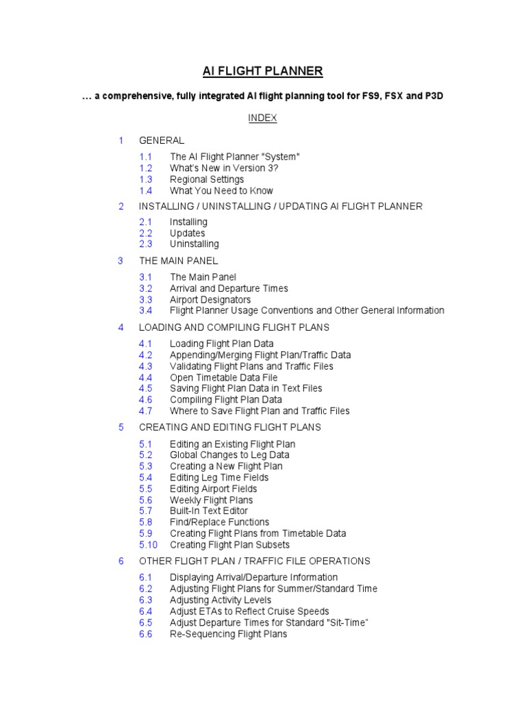 Ai flight planner version 3 zip file format computer file